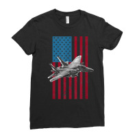 F 15 Strike Eagle 2 Usa American Flag Tee   Military T Shirt Ladies Fitted T-shirt | Artistshot