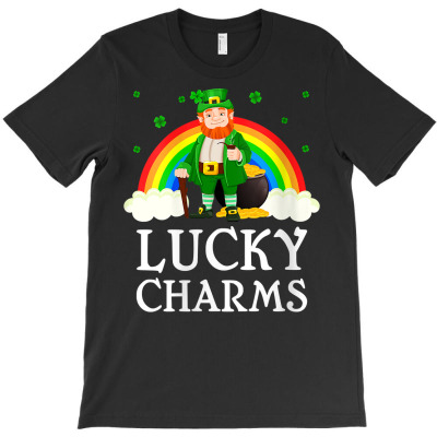 Womens Magical Rainbow Leprechaun St. Patrick's Day Lucky Charms V Nec T-shirt Designed By Shyanneracanello