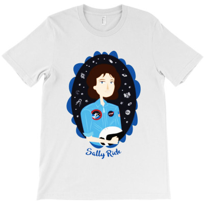 Women Of Science Sally Ride T-shirt Designed By Bernard Houfman
