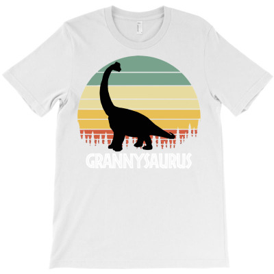 Grannysaurus Granny Saurus Granny Dinosaur Long Sleeve T Shirt T-shirt Designed By Espermarl