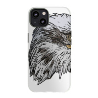 Womens Eagle Imprint American Bird Animal Retro Art Motif Bald V Neck Iphone 13 Case | Artistshot