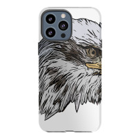 Womens Eagle Imprint American Bird Animal Retro Art Motif Bald V Neck Iphone 13 Pro Max Case | Artistshot