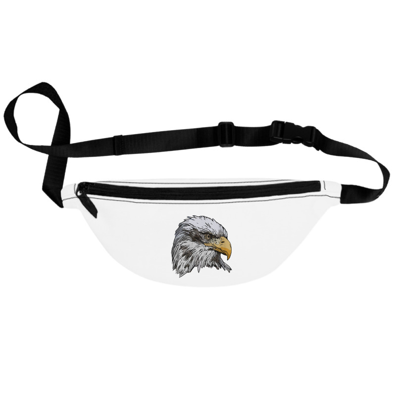 Womens Eagle Imprint American Bird Animal Retro Art Motif Bald V Neck Fanny Pack | Artistshot