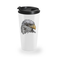 Womens Eagle Imprint American Bird Animal Retro Art Motif Bald V Neck Travel Mug | Artistshot