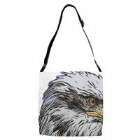 Womens Eagle Imprint American Bird Animal Retro Art Motif Bald V Neck Adjustable Strap Totes | Artistshot