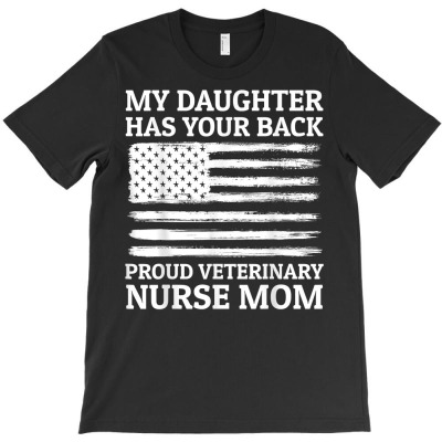 Veterinary Nurse Mom Us Flag Apparel   Cute Moms Design T Shirt T-shirt Designed By Annabmika