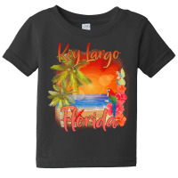 Key Largo Florida T  Shirt Key Largo Florida Keys Tropical Beach Sunse Baby Tee | Artistshot