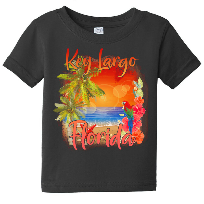 Key Largo Florida T  Shirt Key Largo Florida Keys Tropical Beach Sunse Baby Tee by ondrickaarmani141 | Artistshot