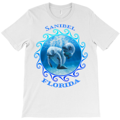 Sanibel Florida Vacation Swimming Manatees Sweatshirt T-shirt Designed By Nicoleden