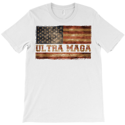 Ultra Maga Proud Ultra Maga   Flag Usa Vintage T Shirt T-shirt Designed By Espermarl