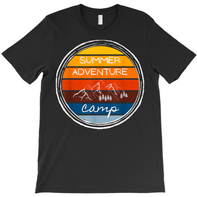 Summer Adventure Awaits Camper T Shirt T-shirt Designed By Butledona