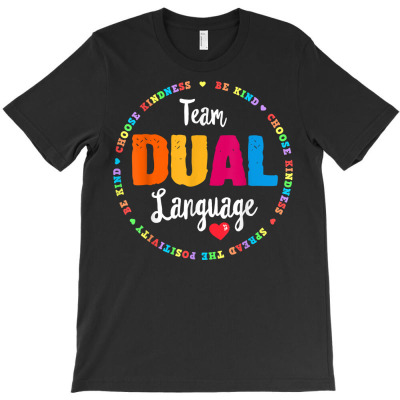 Cute Team Dual Language Back To School Appreciation Week T Shirt T-shirt Designed By Espermarl
