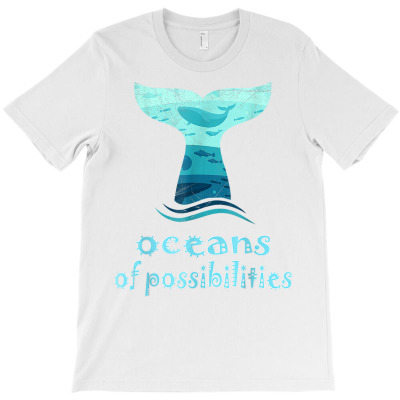 Oceans Of Possibilities Summer Reading 2022 Librarian Whales T Shirt T-shirt Designed By Zoelane
