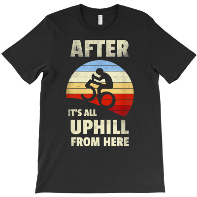 50th Birthday Mountain Bike Tour Cycling Lover Vintage Rider T Shirt T-shirt Designed By Dinyolani