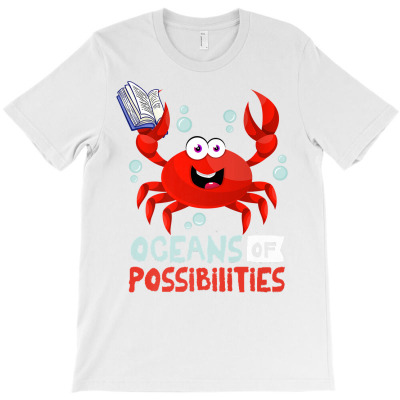 Oceans Of Possibilities Summer Reading 2022 Tshirt Crab Premium T Shir T-shirt Designed By Zoelane
