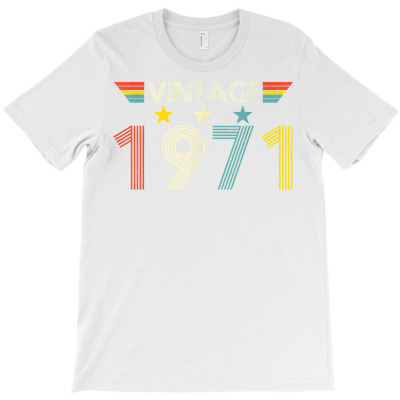 Retro 1971 51st Birthday Gift 51 Years Old Limited Edition T Shirt T-shirt Designed By Espermarl