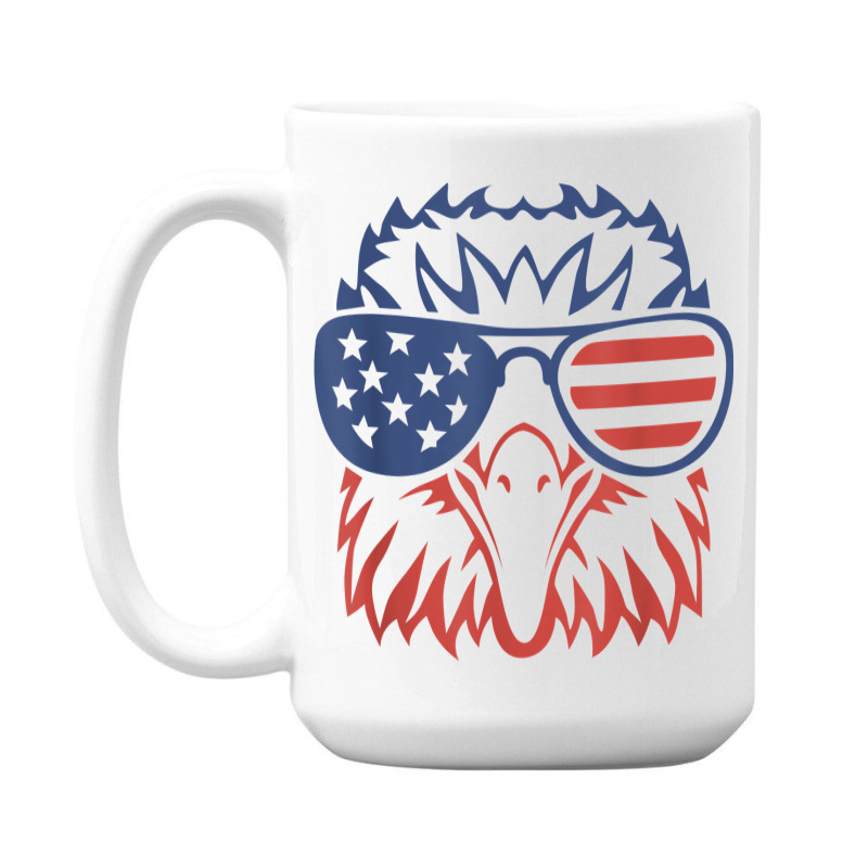 American Bald Eagle Usa Flag Shirt 4th Of July Eagle Usa Tee T Shirt 15 Oz Coffee Mug | Artistshot