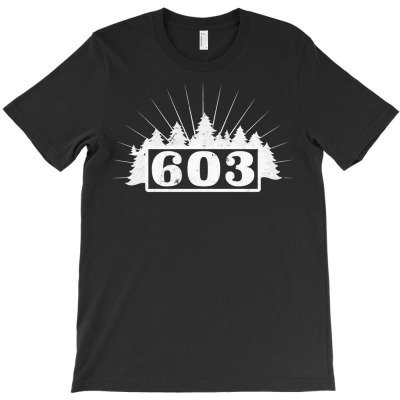 603 In The Trees New Hampshire Area Code Hooded Sweatshirt T-shirt Designed By Dinyolani