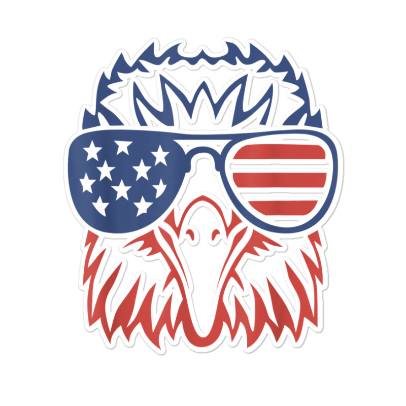 American Bald Eagle Usa Flag Shirt 4th Of July Eagle Usa Tee T Shirt Sticker | Artistshot