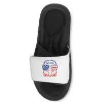 American Bald Eagle Usa Flag Shirt 4th Of July Eagle Usa Tee T Shirt Slide Sandal | Artistshot