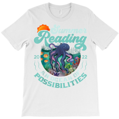 Oceans Of Possibilities Summer Reading Prize Octopus 2022 T Shirt T-shirt Designed By Zoelane