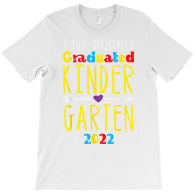 Officially Graduated Kindergarten 2022 Graduation Boys Girls T Shirt T-shirt Designed By Zoelane