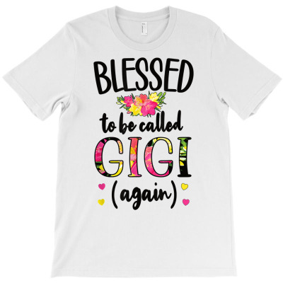 Blessed Gigi Again New Grandma Gigi Promoted To Gigi 2022 T Shirt T-shirt Designed By Darelychilcoat1989