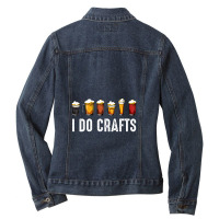 Womens I Do Crafts Home Brewing Craft Beer Drinker Homebrewing Ladies Denim Jacket | Artistshot