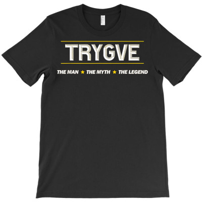 Trygve The Man The Myth The Legend  Men Boys Name   Funny T Shirt T-shirt Designed By Espermarl