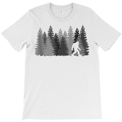 Bigfoot In The Forest Sasquatch Yeti Design Tank Top T-shirt Designed By Dinyolani