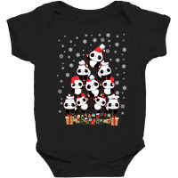 Panda  Christmas Tree Baby Bodysuit | Artistshot