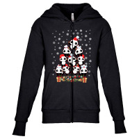 Panda  Christmas Tree Youth Zipper Hoodie | Artistshot