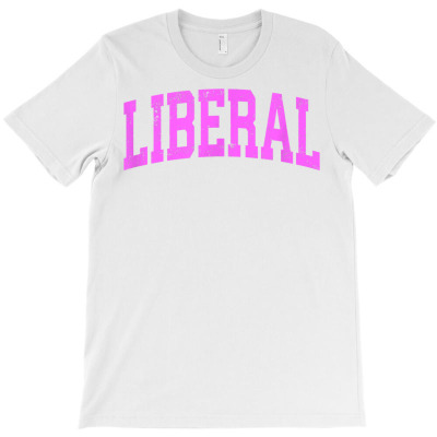 Liberal Kansas Ks Vintage Athletic Sports Pink Design T Shirt T-shirt Designed By Kunkka