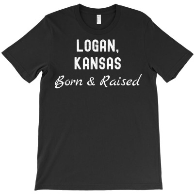 Logan Kansas Born & Raised T Shirt T-shirt Designed By Kunkka