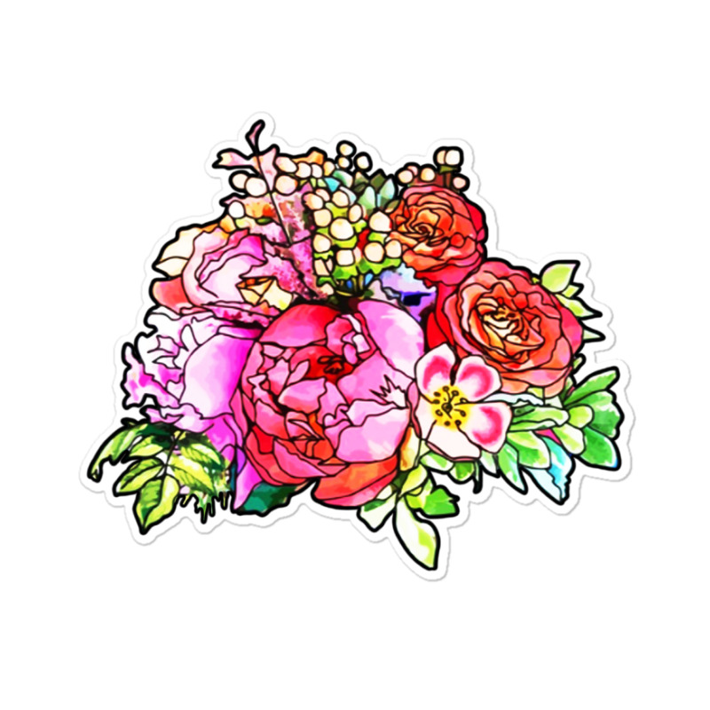 Big Bold Floral Sticker | Artistshot