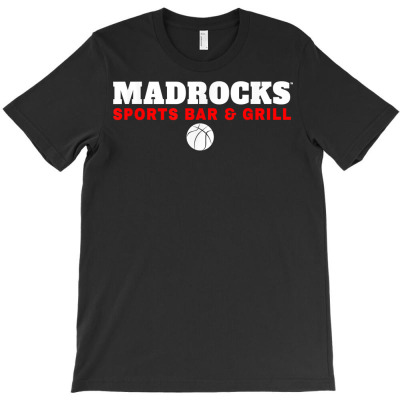 Madrocks Restaurant & Sports Grill In Derby Ks   Blue  Red T Shirt T-shirt Designed By Kunkka