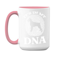 Giant T  Shirt Giant Schnauzer It`s In My D N A Fingerprint Giant Schn 15 Oz Coffee Mug | Artistshot