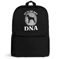 Giant T  Shirt Giant Schnauzer It`s In My D N A Fingerprint Giant Schn Backpack | Artistshot