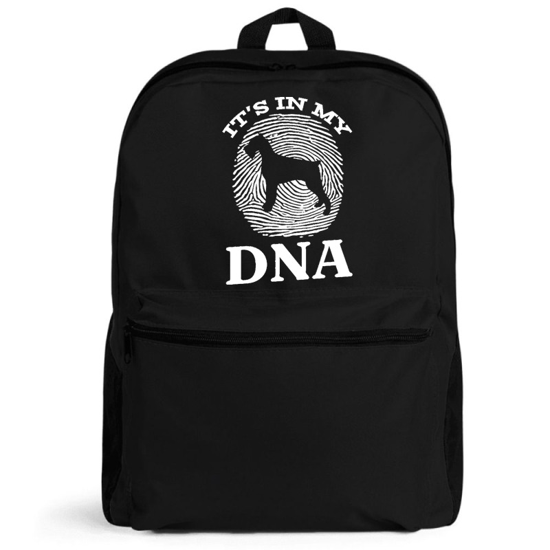 Giant T  Shirt Giant Schnauzer It`s In My D N A Fingerprint Giant Schn Backpack by alexandraturner348 | Artistshot