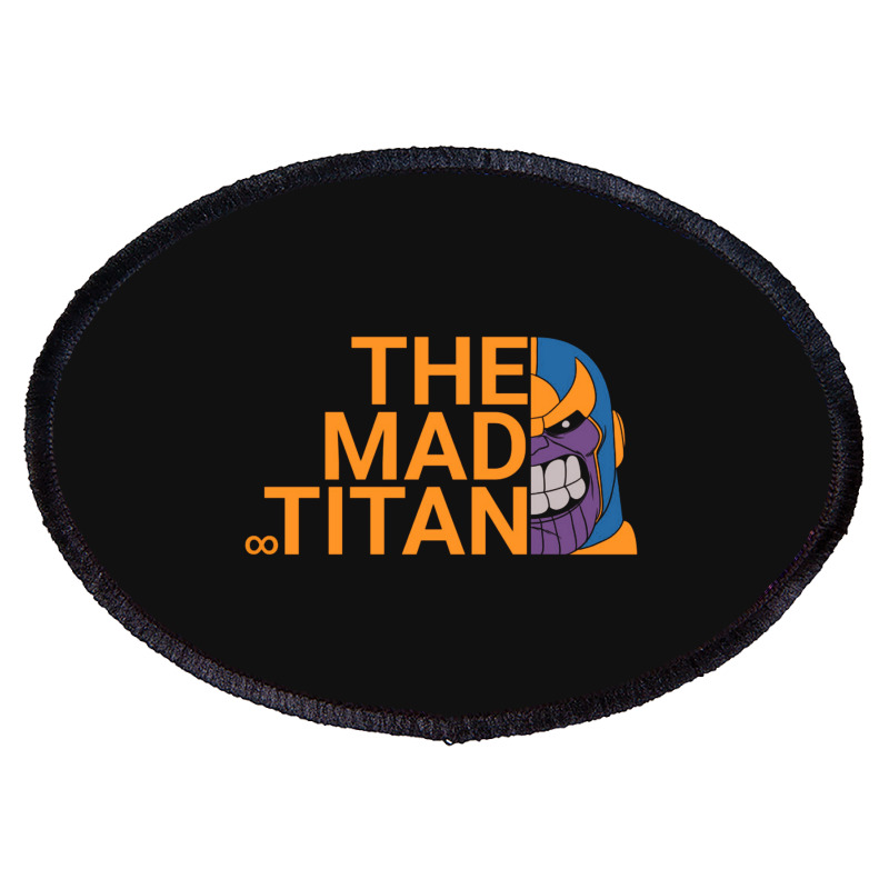 The Mad Titan Will Clashed Oval Patch | Artistshot