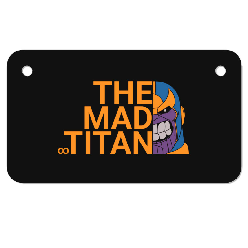 The Mad Titan Will Clashed Motorcycle License Plate | Artistshot