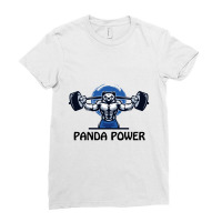 Panda Power Ladies Fitted T-shirt | Artistshot