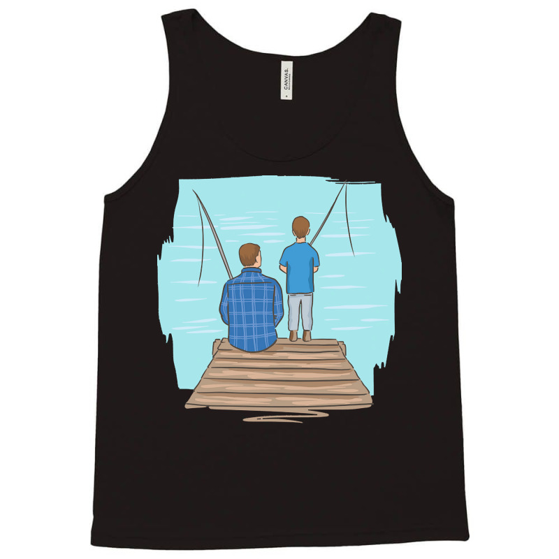 Father T  Shirt Father Fatherhood Father's Day Son Anglers T  Shirt Tank Top | Artistshot