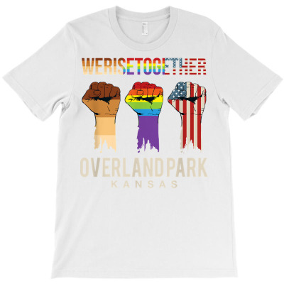 We Rise Together Lgbt Overland Park Pride Kansas T Shirt T-shirt Designed By Kunkka