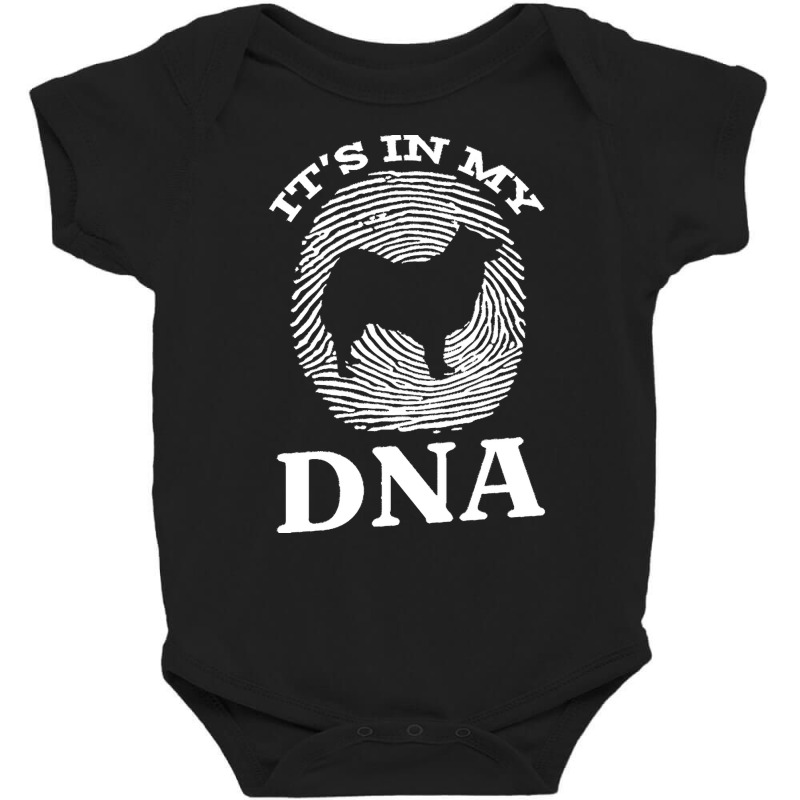 Icelandic T  Shirt Icelandic Sheepdog It`s In My D N A T  Shirt Baby Bodysuit by alexandraturner348 | Artistshot