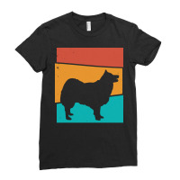 Icelandic T  Shirt Retro Dog Icelandic Sheepdog T  Shirt Ladies Fitted T-shirt | Artistshot