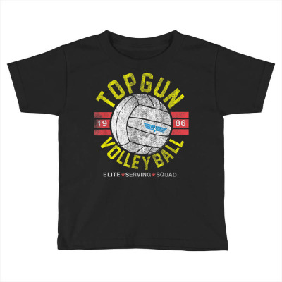 Top Gun Volleyball Toddler T-shirt Designed By Bariteau Hannah