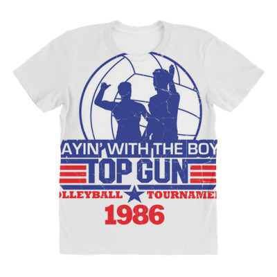 Top Gun Volleyball All Over Women's T-shirt Designed By Bariteau Hannah