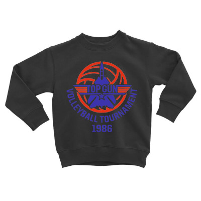 Top Gun Volleyball Toddler Sweatshirt Designed By Bariteau Hannah