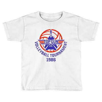 Top Gun Volleyball Toddler T-shirt Designed By Bariteau Hannah